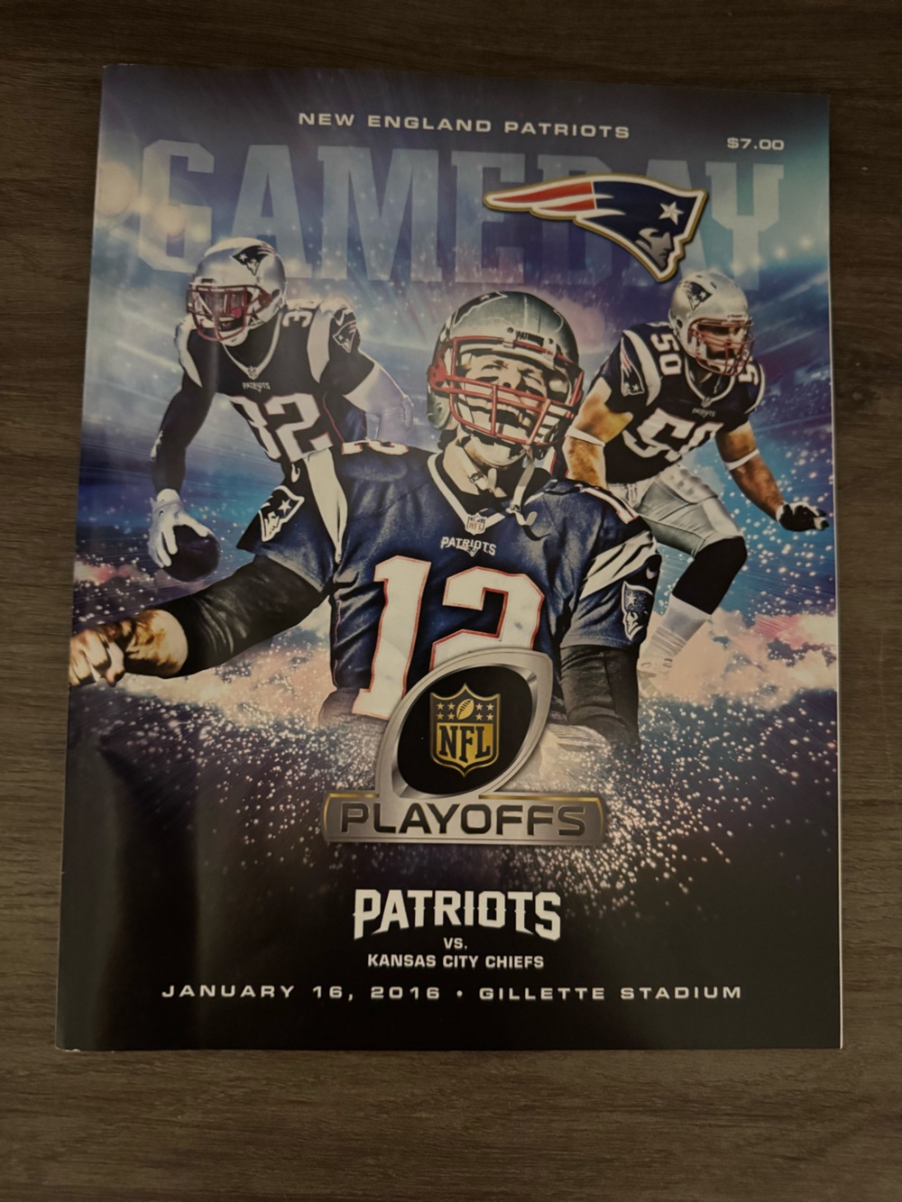 New England Patriots vs Kansas CityChiefs playoffs program
